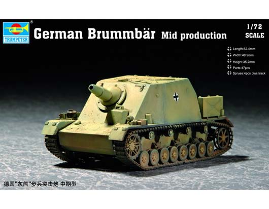 TR07211 Trumpeter 1/72 German Brummbar Mid production Trumpeter