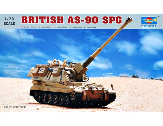 TR07221 Trumpeter 1/72 British AS-90 self-propelled howitzer