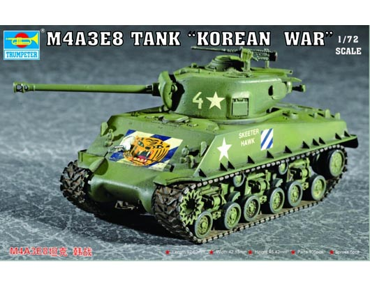 TR07229 Trumpeter 1/72 M4A3E8 Tank (T80 Track) Trumpeter