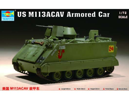 TR07237 Trumpeter 1/72 US M 113ACAV Armored Car