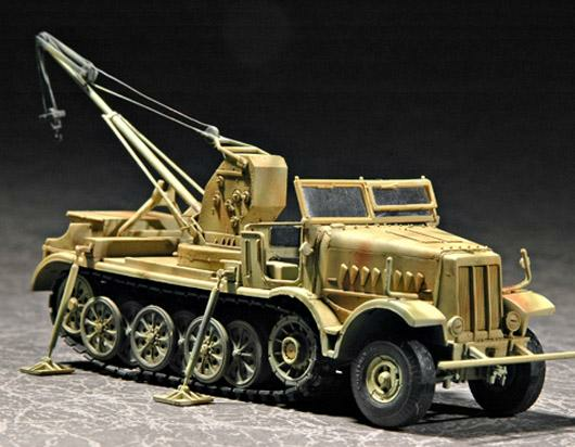 TR07251 Trumpeter 1/72 Drehkran 6t auf Zugkraftwagen 18t (Sd.kfz.9/1)