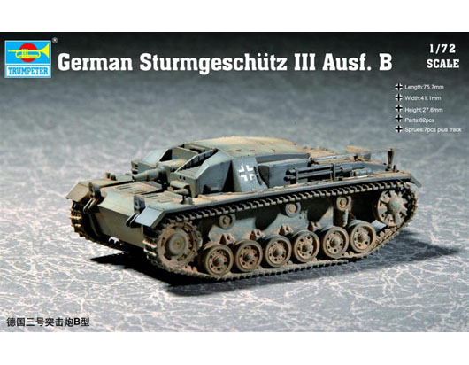TR07256 Trumpeter 1/72 German Sturmgeschutz III Ausf. B Trumpeter