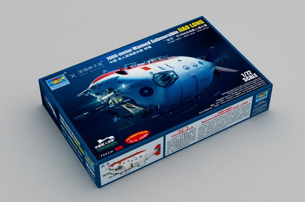 Trumpeter 1/72 7000-meter Manned Submersible JIAO LONG Plastic Model Kit TR07331