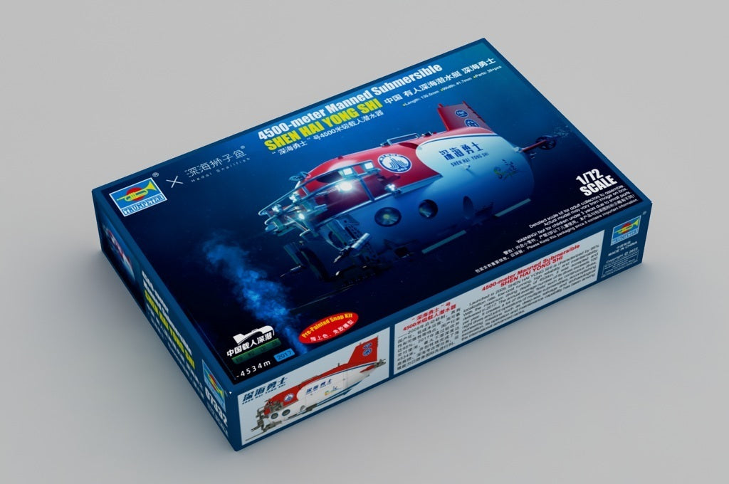 Trumpeter 1/72 4500-meter Manned SubmersibleSHEN HAI YONG SHI Plastic Model Kit TR07332