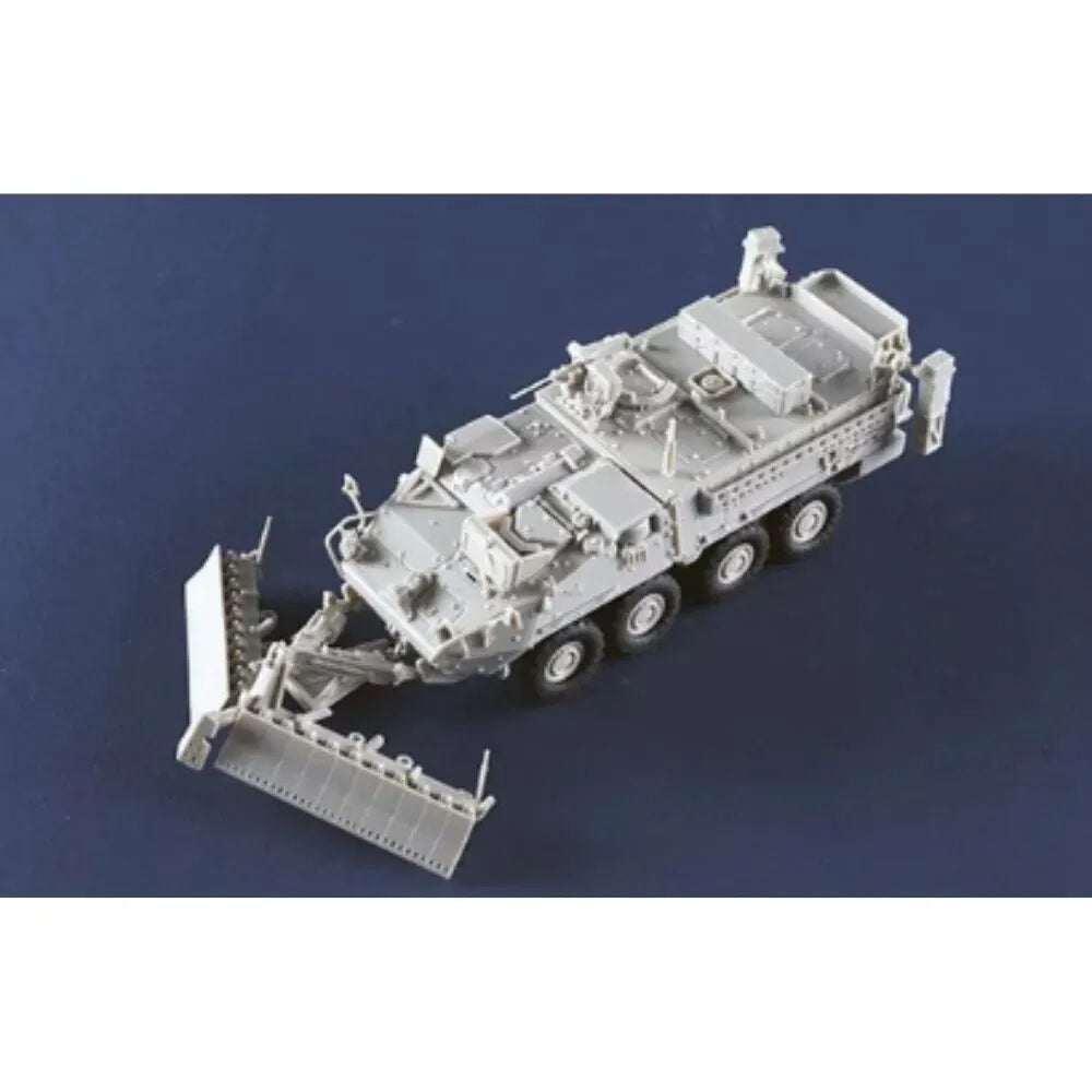 Trumpeter 1/72 M1132 Stryker Engineer Squad Vehicle with SMP/AMP-Surface Mine Plow Plastic Model Kit [07427] TR07427