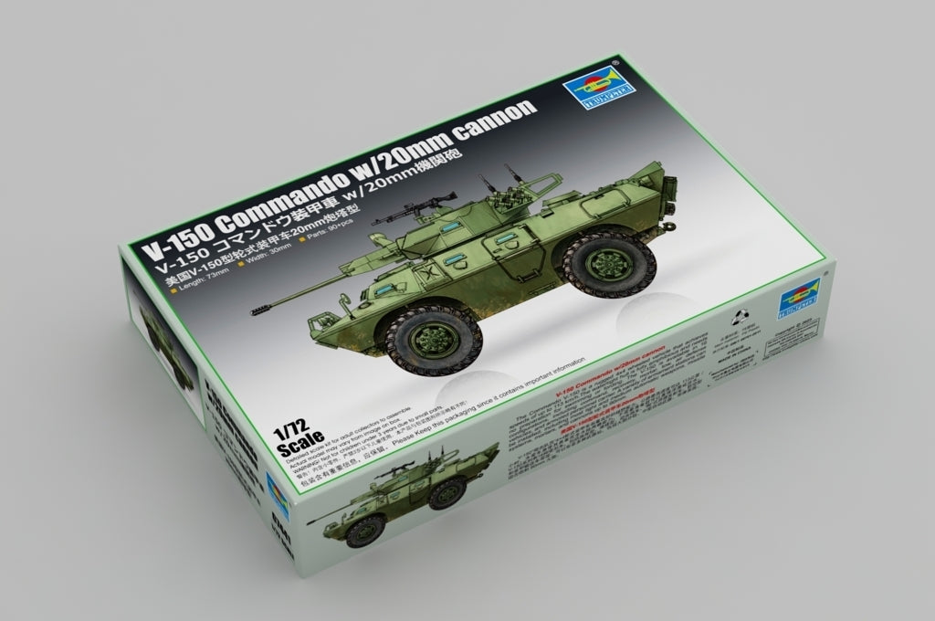 TR07441 Trumpeter 1/72 V-150 Commando w/20mm cannon Plastic Model Kit Trumpeter