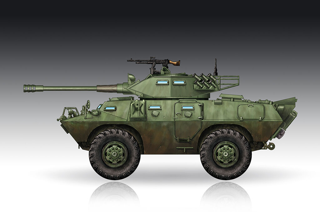 Trumpeter 1/72 LAV-150 Commando AFV w/ Cockerill 90mm Gun Plastic Model Kit TR07443