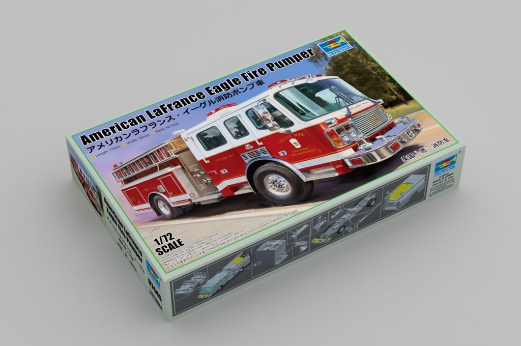 Trumpeter 1/72 American LaFrance Eagle Fire Pumper Plastic Model Kit TR07445