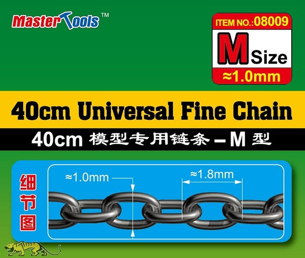 TR08009 Trumpeter 40CM Universal Fine Chain M Size 1.0mmX1.8mm Modelling Tool