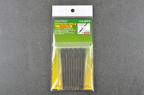 TR08019 Trumpeter Disposable Mini Diagonal Brush*10 Trumpeter