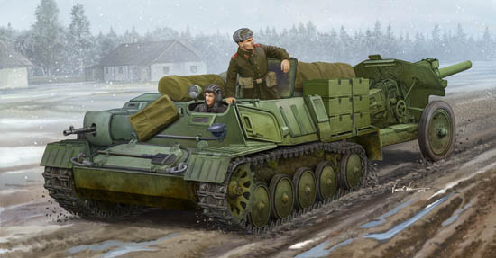 TR09509 Trumpeter 1/35 Soviet AT-P artillery tractor Trumpeter