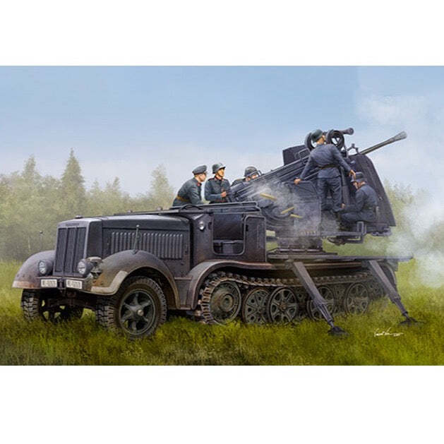 TR09513 Trumpeter 1/35 German 5cm FLAK 41auf Selbstfahrlafette(Sd.Kfz.7/2) Plastic Model Kit