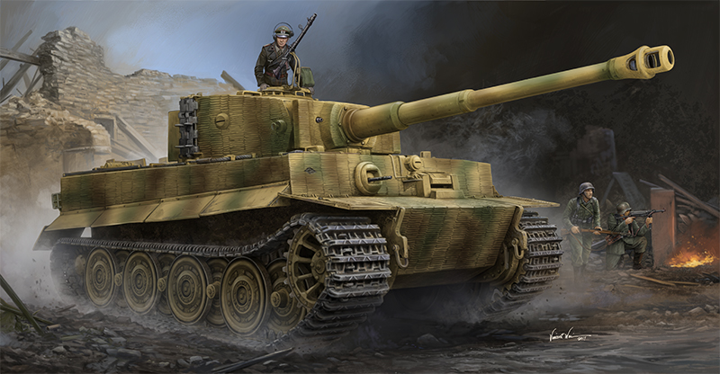TR09540 Trumpeter 1/35 Pz.Kpfw.VI Ausf.E Sd.Kfz.181 Tiger I (Late Prod) w/Zimmerit Plastic Model Kit [09540] Trumpeter