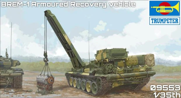 TR09553 Trumpeter 1/35 Russian BREM-1 Armoured Recovery Vehicle Plastic Model Kit Trumpeter