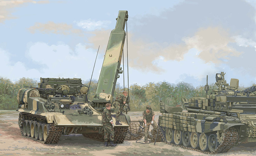 TR09554 Trumpeter 1/35 Russian BREM-1M Armoured Recovery Vehicle Plastic Model Kit Trumpeter