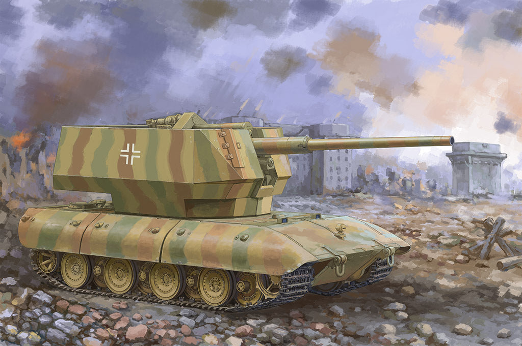 TR09585 Trumpeter 1/35 E-100 Flakpanzer w/12.8cm Flak 40 Plastic Model Kit [09585] Trumpeter