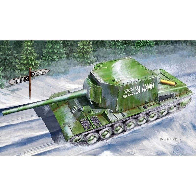 TR09589 Trumpeter 1/35 Soviet Su-100U Tank Destroyer Plastic Model Kit [09589] Trumpeter
