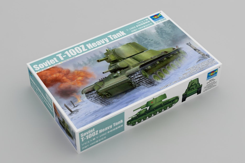 TR09591 Trumpeter 1/35 Soviet T-100Z Heavy Tank Plastic Model Kit [09591] Trumpeter
