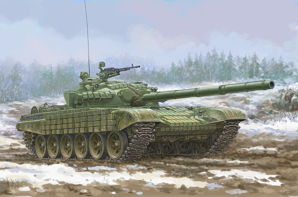TR09602 Trumpeter 1/35 Soviet T-72 Ural with Kontakt-1 Reactive Armor Plastic Model Kit Trumpeter