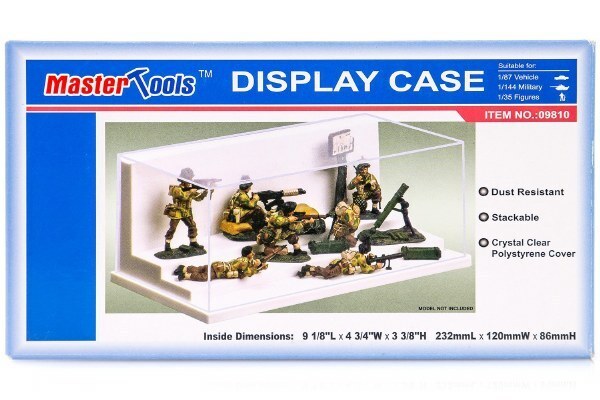 TR09810 Trumpeter Plastic Display Case 232 x 120 x 86mm Trumpeter