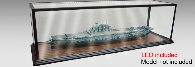 TR09838 Trumpeter Glass Showcase with LED - Length: 1.5m Trumpeter