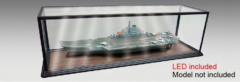 TR09840 Trumpeter Glass Showcase with LED - Length: 1.2m Trumpeter