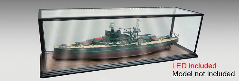 TR09841 Trumpeter Glass Showcase with LED - Length: 1.0m Trumpeter