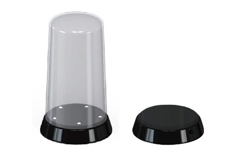 TR09863 Trumpeter Round top Display case - Led stand 84 x 185mm Trumpeter