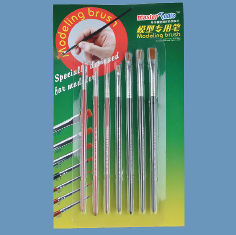 TR09900 Trumpeter Modeling Brush (7pcs set) [09900] Trumpeter