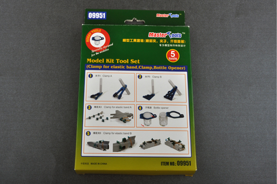 TR09951 Trumpeter Model Kit Tool Set (Clamp for elastic band, Clamp, Bottle Opener)