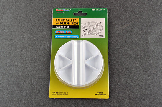 TR09974 Trumpeter Paint Pallet with Brush Rest Modelling Tool Trumpeter
