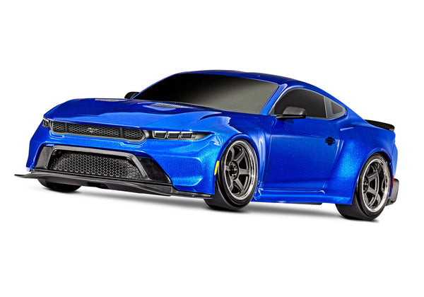 Traxxas Blue 1/10 4-TEC Ford Mustang RC Drift Car 105237-4BLUE