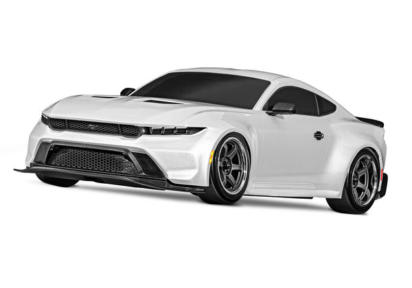 Traxxas White 1/10 4-TEC Ford Mustang RC Drift Car 105237-4WHT