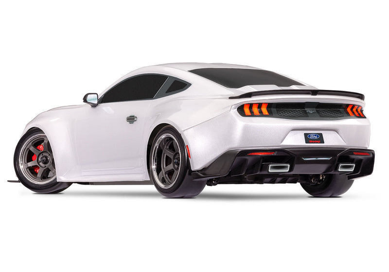 Traxxas White 1/10 4-TEC Ford Mustang RC Drift Car 105237-4WHT
