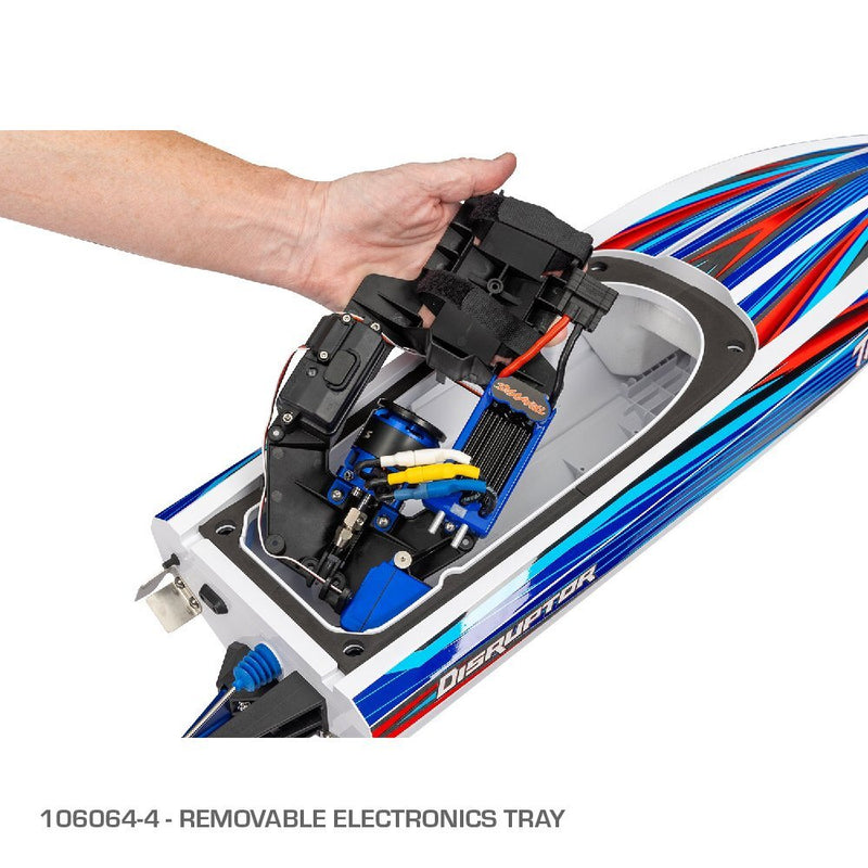Traxxas Blue Disruptor RC Boat 106064-4BLUE