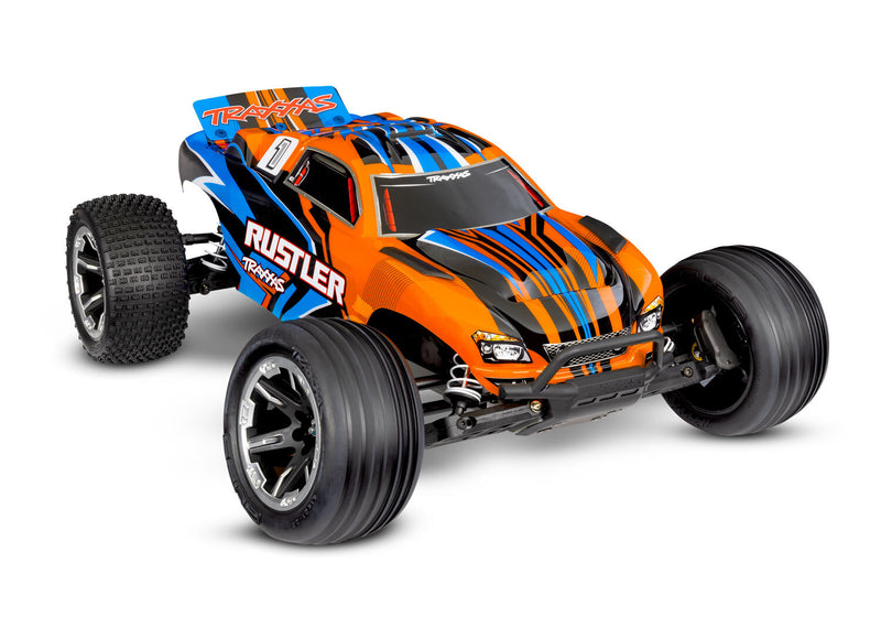 TRA37254-8ORNG TRAXXAS 1/10 RUSTLER 2WD RC STADIUM TRUCK RTR - ORANGE