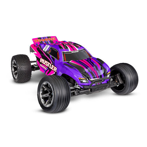 TRA37254-8PINK TRAXXAS 1/10 RUSTLER 2WD RC STADIUM TRUCK RTR - PINK