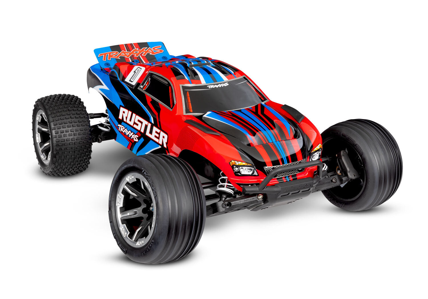 TRA37254-8RED TRAXXAS 1/10 RUSTLER 2WD RC STADIUM TRUCK RTR - RED Traxxas
