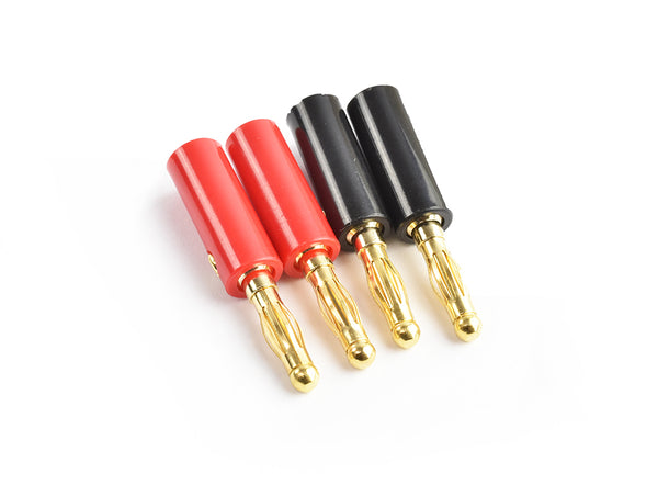 TRC-0108 4.0mm gold connector,red&black 2pairs/bag