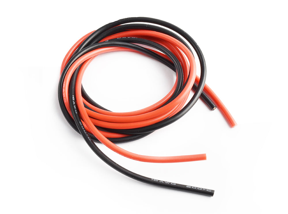 TRC-1307-16 Silicone wire 16AWG 0.06  with 1m red and 1m black Tornado