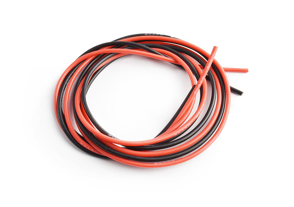 TRC-1307-20 Silicone wire 20AWG 0.06 with 1m red and 1m black Tornado