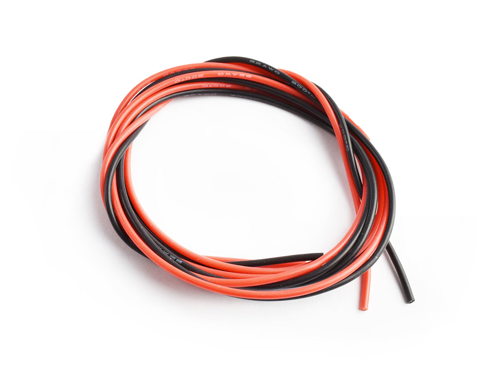 TRC-1307-22  Silicone wire 22AWG 0.06 with 1m red and 1m black Tornado