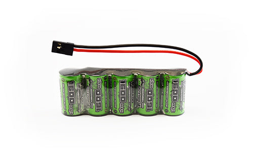 TRC-1600F TORNADO RC 1600 MAH 6.0V FLAT RX PACK NIMH