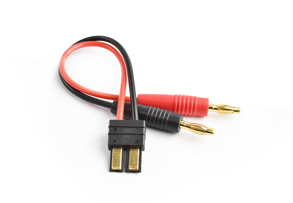 TRC-4009 Male Traxxas Compatible plug to 4.0mm connector charging cable 16AWG 15cm silicone wire Tornado