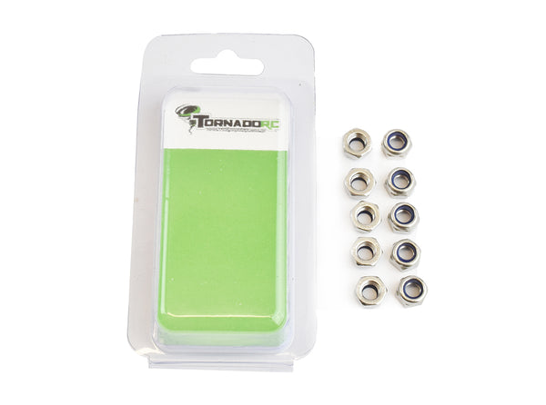 TRC-4MMNYLOCNUT 4MM NYLOCNUT 10 PER PACK