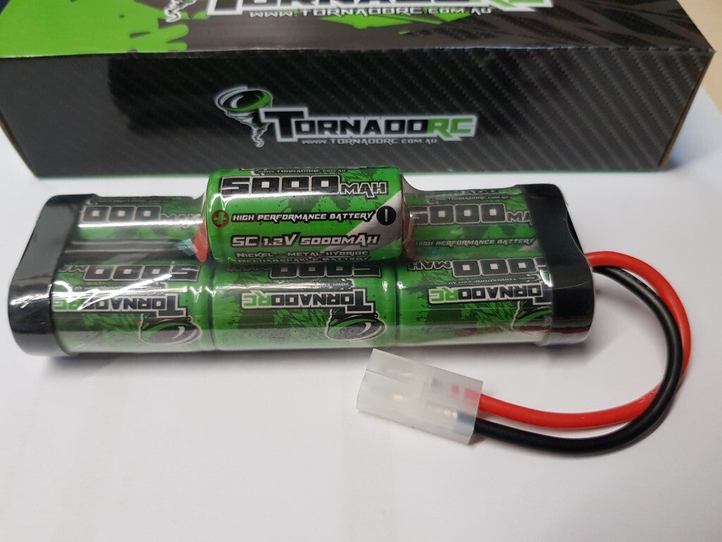 TRC-5000H-7C-TAM Tornado RC NIMH 5000mah 8.4V STICK TAMIYA PLUG-HUMP Tornado