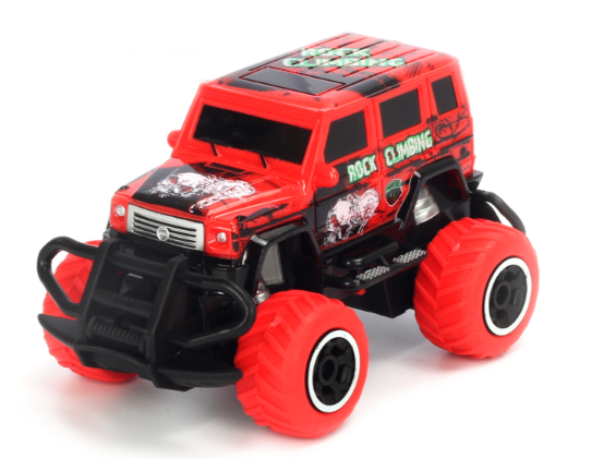 TRC-6146T-R 1:43 Scale  4 channel RC RTR car Red Body, (Requires AA Batteries) Tornado
