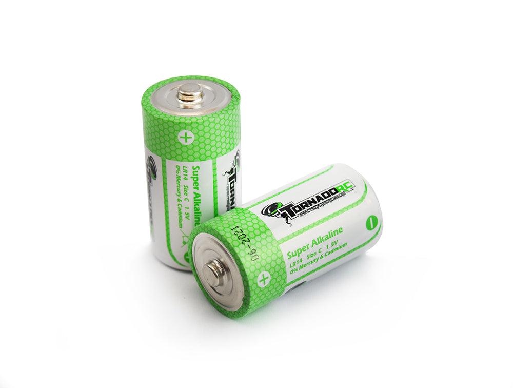 TRC-LR14 Tornado RC C Size Battery 2 Pack Super Alkaline Tornado