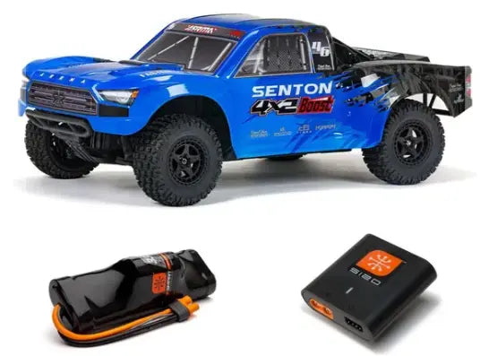 Arrma Senton 4X2 Boost Mega 1/10 2wd Short Course Truck, RTR, Blue, ARA4103SV4T2 Arrma