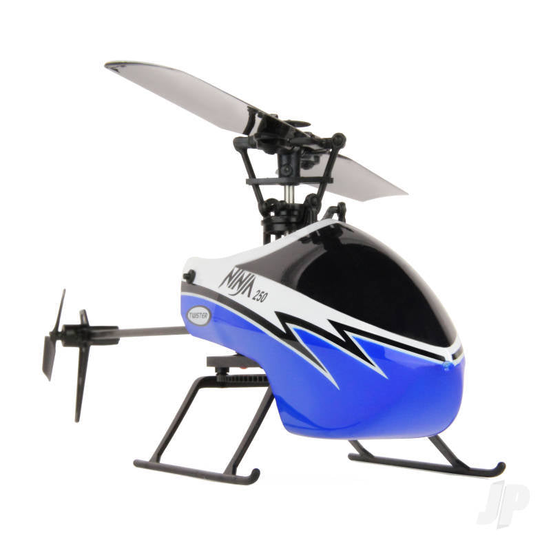 TWST1001B Twister Ninja 250 Blue Flybarless Helicopter 6 Axis Stabilization & Altitude Hold